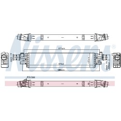 Intercooler Echangeur Radiateur Pour Opel Adam Corsa E Vauxhall Adam