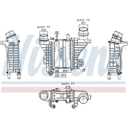 Intercooler Echangeur Radiateur Pour Renault Dacia Nissan MERCEDES 144616325R