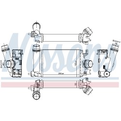 Intercooler Echangeur Radiateur Pour Dacia Duster Jogger Logan II III 144968819R