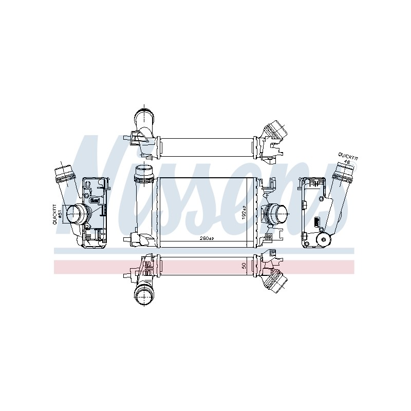 Intercooler Echangeur Radiateur Pour Dacia Duster Jogger Logan II III 144968819R