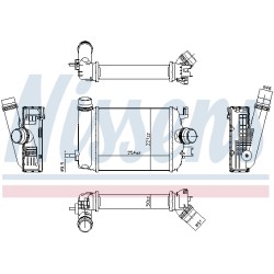 Intercooler Echangeur Radiateur Pour Renault Dacia Nissan Mitsubishi 144961019R