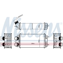 Intercooler Echangeur Radiateur Pour Peugeot Opel Fiat Alfa Romeo 9825341380
