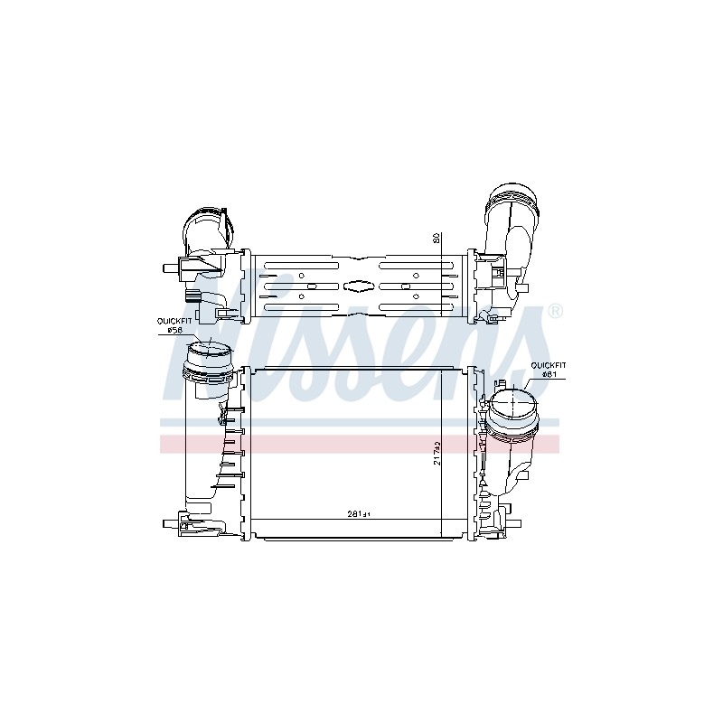 Intercooler Echangeur Radiateur Pour Renault Espace V 144963358R