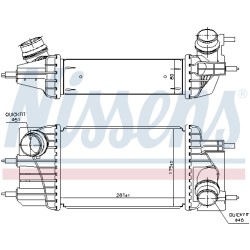 Intercooler Echangeur Radiateur Pour Nissan Juke Van NV200/Evalia 144611KB2A