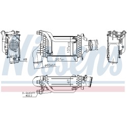 Intercooler Echangeur Radiateur Pour MERCEDES Classe C T-Model E GLC SLC SLK