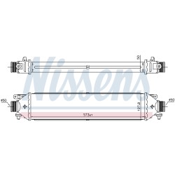 Intercooler Echangeur Radiateur Pour Opel Fiat Alfa Romeo Chrysler 95510211