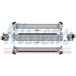Intercooler Echangeur Radiateur Pour Peugeot Opel Fiat Citroën 1382429080