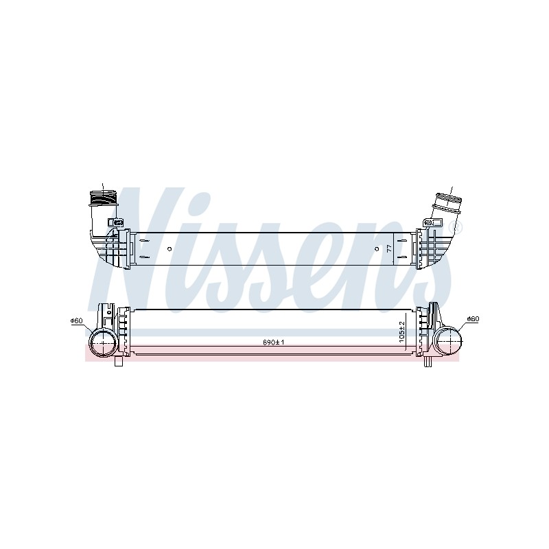 Intercooler Echangeur Radiateur Pour VW Polo Audi A1 2Q0145805A 2Q0145805B