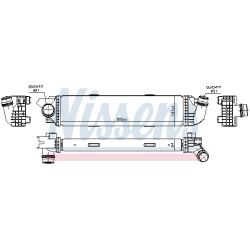 Intercooler Echangeur Radiateur Pour Renault Opel Fiat Nissan 93868350