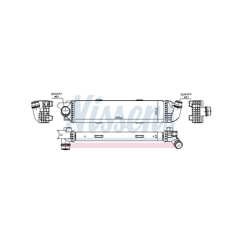 Intercooler Echangeur Radiateur Pour Renault Opel Fiat Nissan 93868350