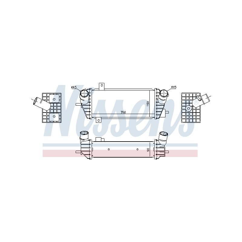 Intercooler Echangeur Radiateur Pour Hyundai Tucson Kia Sportage 282712A440