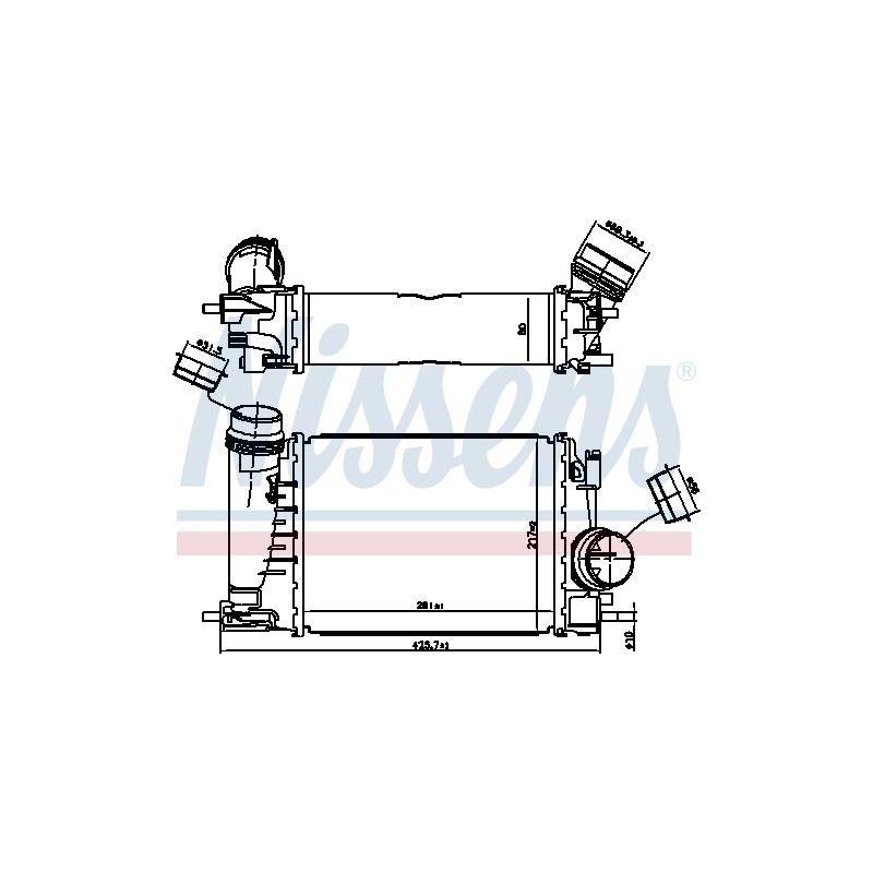Intercooler Echangeur Radiateur Pour Renault Austral Captur I 144962803R