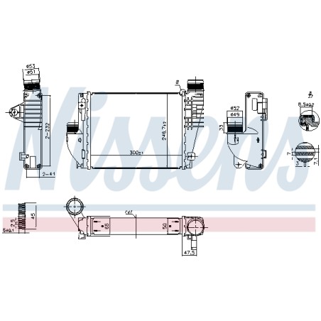 Intercooler Echangeur Radiateur Pour Peugeot Expert Opel Fiat Toyota 9806562180