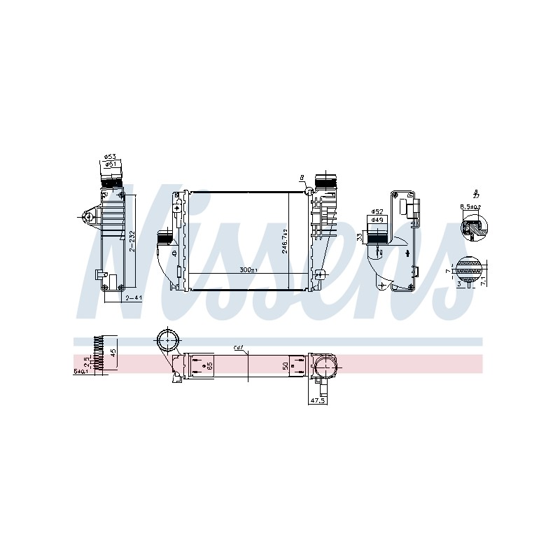 Intercooler Echangeur Radiateur Pour Peugeot Expert Opel Fiat Toyota 9806562180