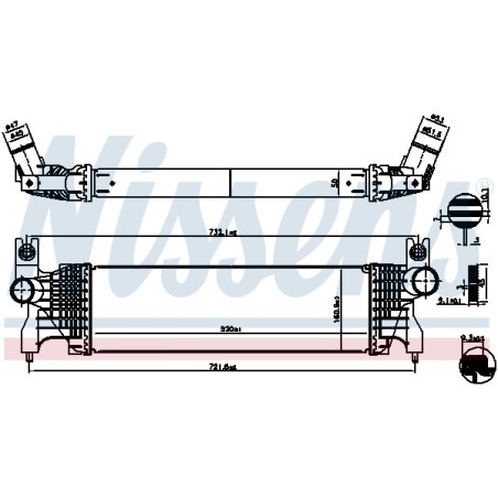 Intercooler Echangeur Radiateur Pour Suzuki SX4 Vitara 1362055P00