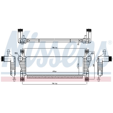 Intercooler Echangeur Radiateur Pour Ford Ranger AB399L440BD AB399L440BE