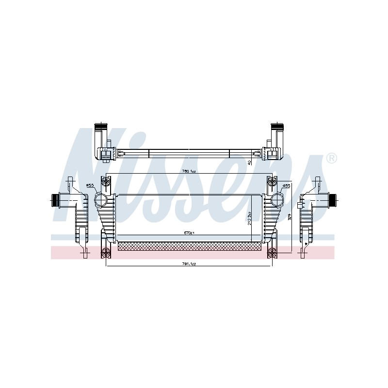 Intercooler Echangeur Radiateur Pour Ford Ranger AB399L440BD AB399L440BE