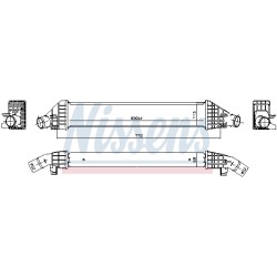 Intercooler Echangeur Radiateur Pour Fiat Freemont K68102118AA