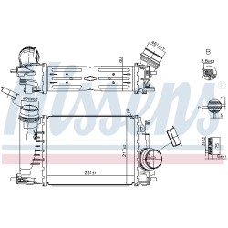 Intercooler Echangeur Radiateur Pour Nissan Qashqai II SUV 1441100Q4L