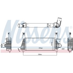 Intercooler Echangeur Radiateur Pour Nissan NP300 Navara 144615X00A