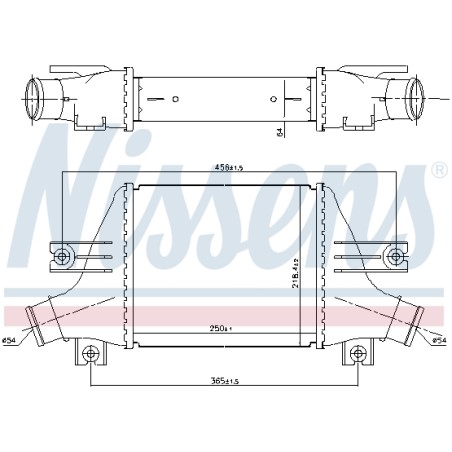 Intercooler Echangeur Radiateur Pour Peugeot 4008 Citroën Mitsubishi 1530A093