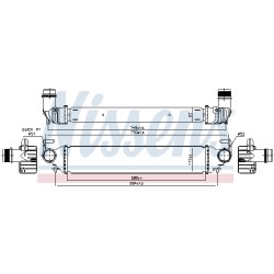Intercooler Echangeur Radiateur Pour Fiat 500X Jeep Renegade SUV Van