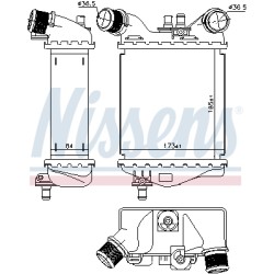 Intercooler Echangeur Radiateur Pour Fiat 500/595/695 500C/595C/695C 51819186