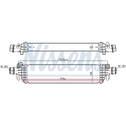 Intercooler Echangeur Radiateur Pour Opel Chevrolet Vauxhall 1302264 95081734
