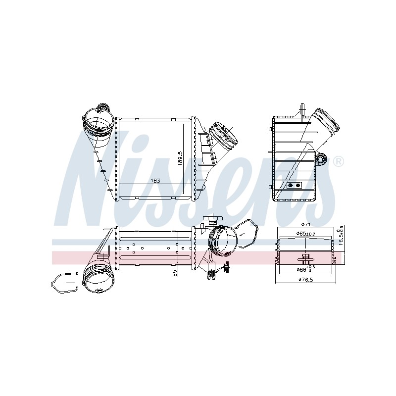 Intercooler Echangeur Radiateur Pour VW New Beetle 1C0.145.803B 1C0.145.803D