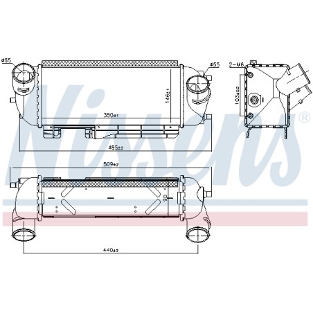 Intercooler Echangeur Radiateur Pour Hyundai ix35 Van Kia Sportage
