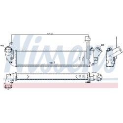 Intercooler Echangeur Radiateur Pour Renault Kangoo 2141000Q0B 8200322941