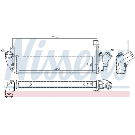 Intercooler Echangeur Radiateur Pour Renault Kangoo 2141000Q0B 8200322941