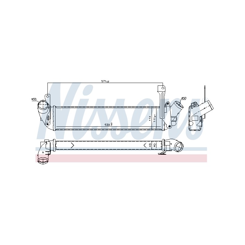 Intercooler Echangeur Radiateur Pour Renault Kangoo 2141000Q0B 8200322941