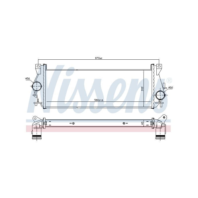 Intercooler Echangeur Radiateur Pour Land Rover Defender Cabrio Pick-up