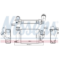 Intercooler Echangeur Radiateur Pour Renault Koleos II Nissan X-Trail Van