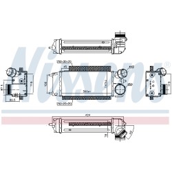 Intercooler Echangeur Radiateur Pour Ford Fiesta VI 8V519L440AC 8V519L440AD