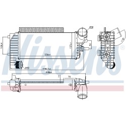 Intercooler Echangeur Radiateur Pour Ford C-Max II Focus III Grand Kuga 1796565