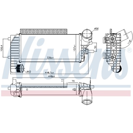 Intercooler Echangeur Radiateur Pour Ford C-Max II Focus III Grand Kuga 1796565