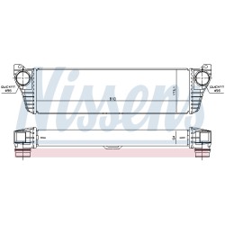 Intercooler Echangeur Radiateur Pour MERCEDES Viano Vito