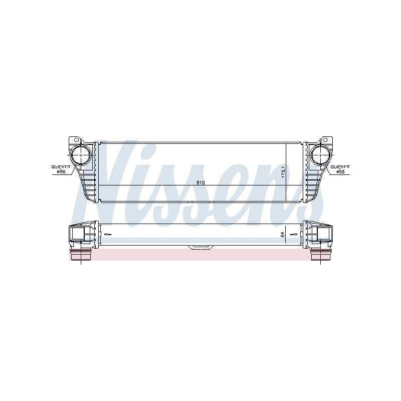 Intercooler Echangeur Radiateur Pour MERCEDES Viano Vito