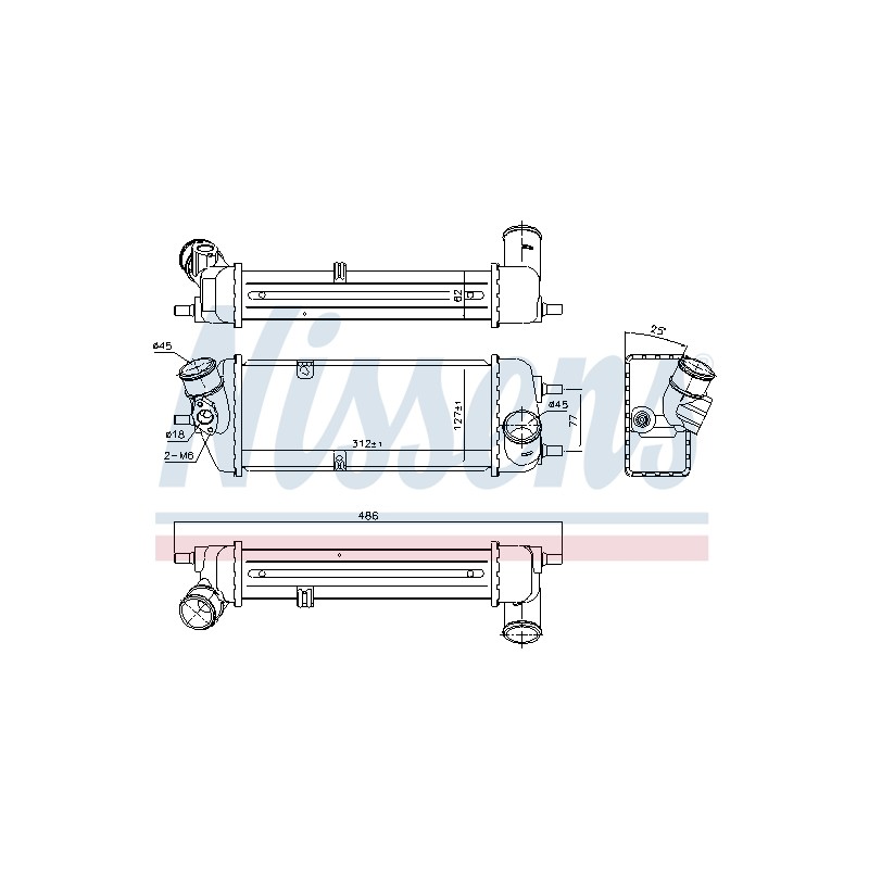 Intercooler Echangeur Radiateur Pour Hyundai Accent III Kia RIO II 282702A401