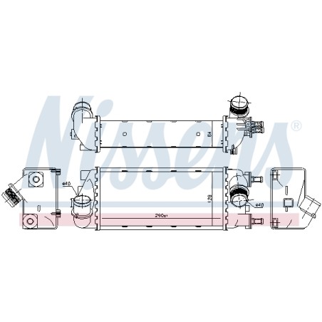 Intercooler Echangeur Radiateur Pour Fiat Panda 51930049