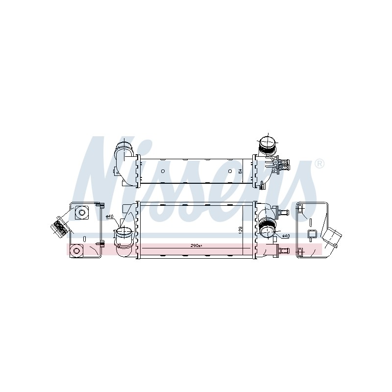 Intercooler Echangeur Radiateur Pour Fiat Panda 51930049