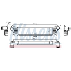 Intercooler Echangeur Radiateur Pour Fiat 500L Tipo 51887954 51964106