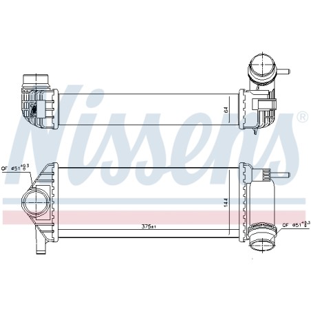 Intercooler Echangeur Radiateur Pour Renault Kangoo MERCEDES Citan 4150900114