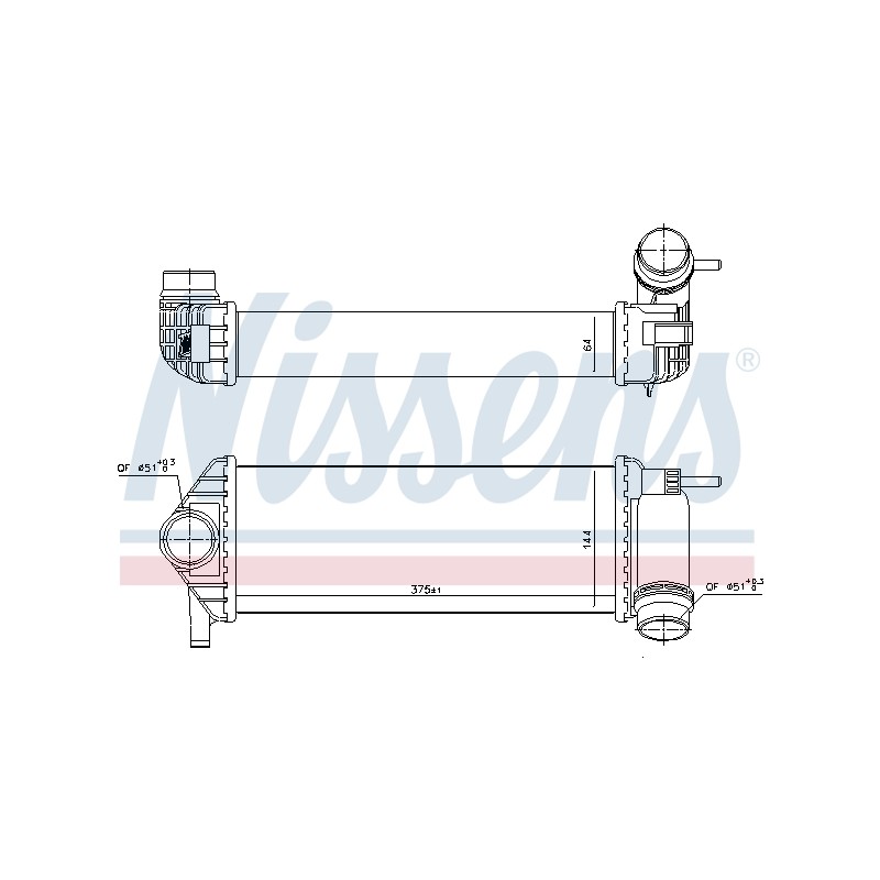 Intercooler Echangeur Radiateur Pour Renault Kangoo MERCEDES Citan 4150900114