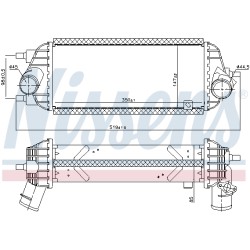 Intercooler Echangeur Radiateur Pour Hyundai ix35 Van Kia Sportage