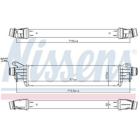 Intercooler Echangeur Radiateur Pour Opel Corsa E Vauxhall Corsa MK IV (E)