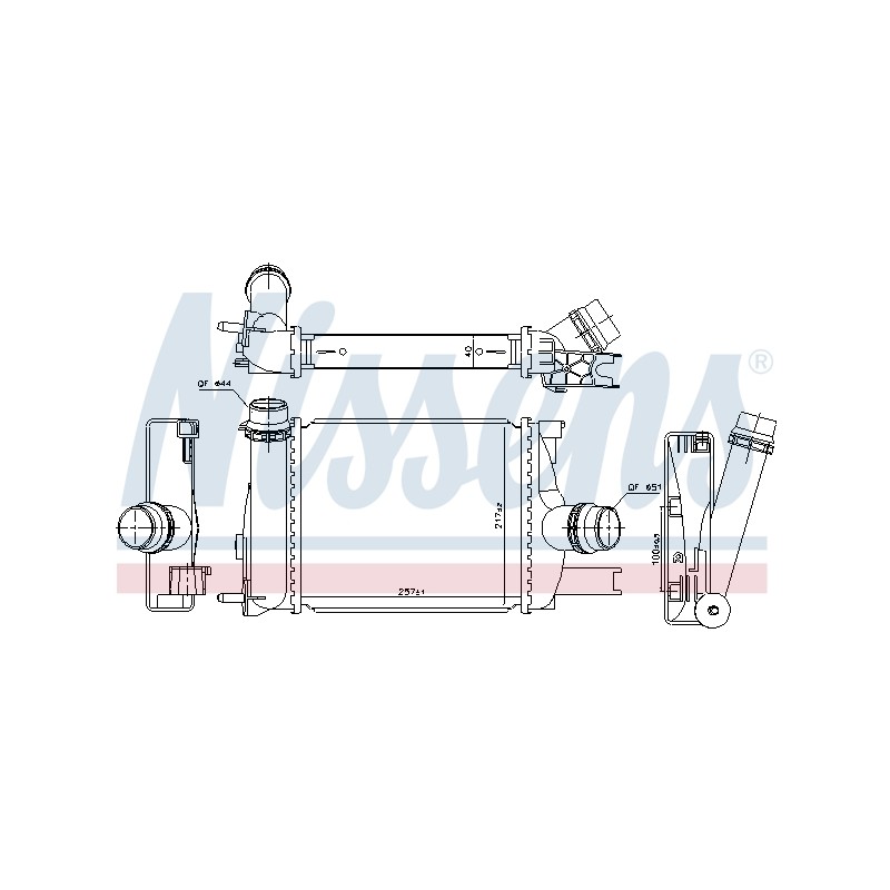 Intercooler Echangeur Radiateur Pour Renault Captur I Clio IV Sandero II Dacia