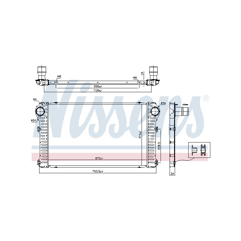 Intercooler Echangeur Radiateur Pour Toyota RAV 4 III IV Van 1794026020